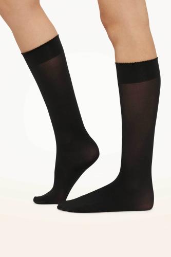 Wolford γυναικείες κάλτσες μέχρι το γόνατο με ματ υφή - 30923 Μαύρο